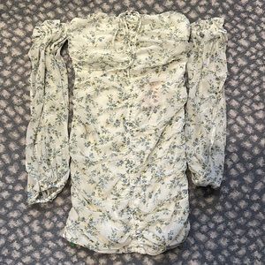 Floral Off the Shoulder Dress (Body-con)